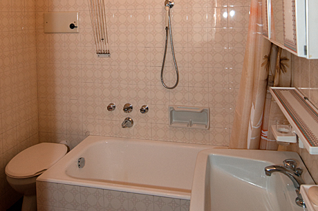 Bagno con vasca e doccia