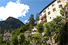 Immagine dei Bagni Vecchi di Bormio e la Chiesa di San Martino