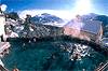 Fotografia della  piscina all'aperto dei Bagni Vecchi di Bormio