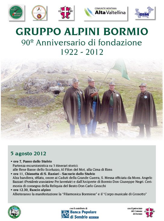 90°anniversario Alpini Bormio