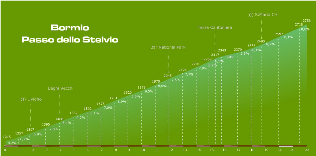 Altimetria Passo Stelvio